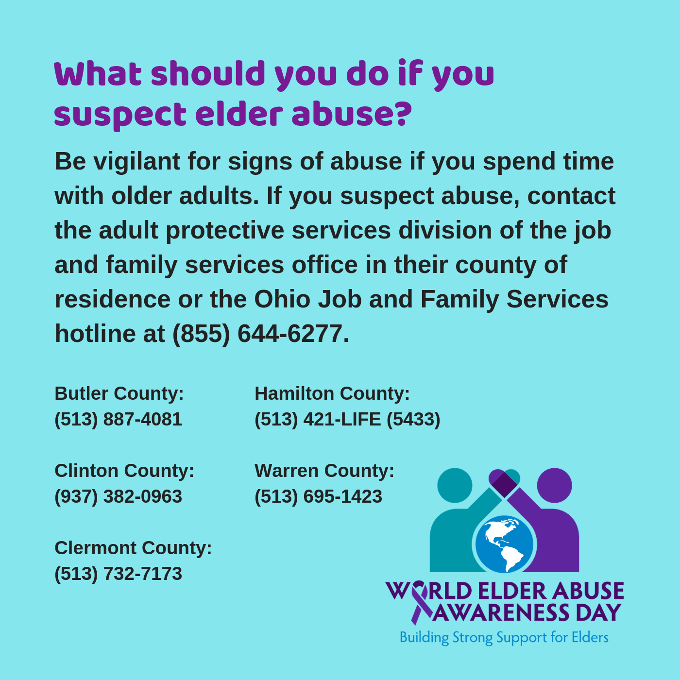 Adult Protective Services phone numbers