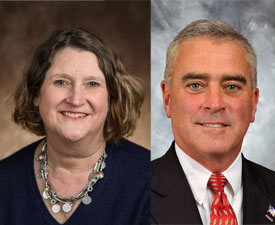 Suzanne Burke and Brad Wenstrup