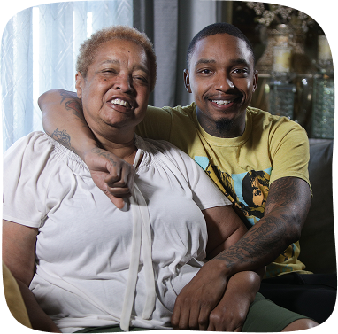 Caregiver with senior woman