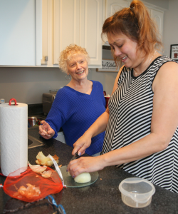 Donna and caregiver Lorinda