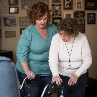 caregiver and esp client working together