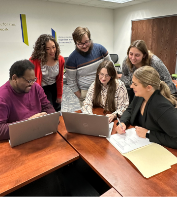 Emerging professionals in a meeting