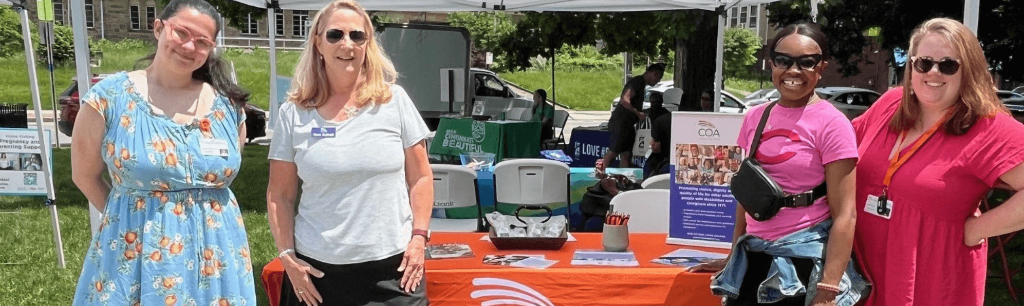 Outreach Bureau at event advertising