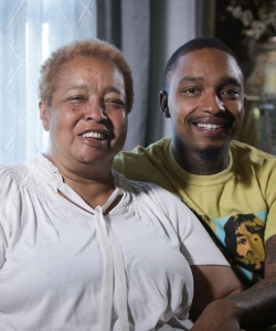 Patricia and her grandson Brandon