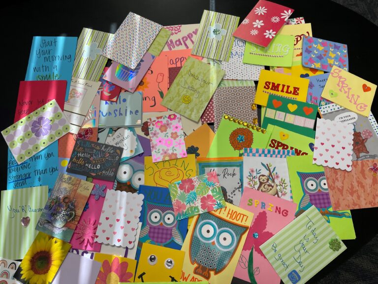 Pile of home made cards