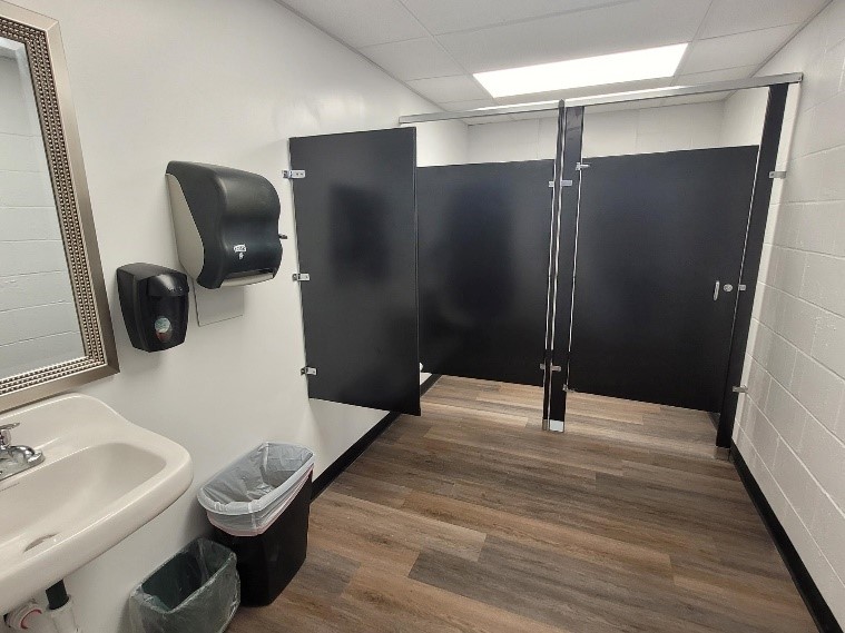 Updated public restroom