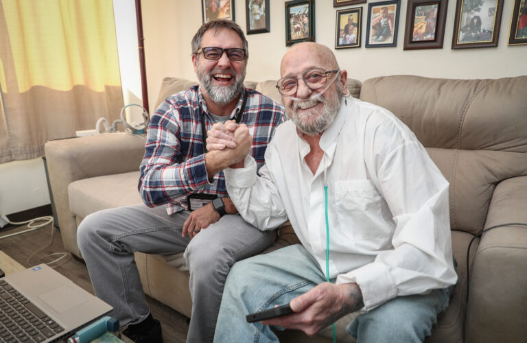 Dennis and caregiver Todd