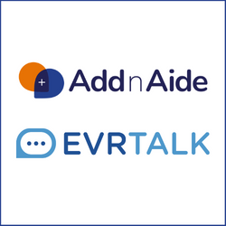 AddnAide logo and evrtalk logo