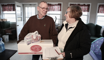 delivering food to seniors