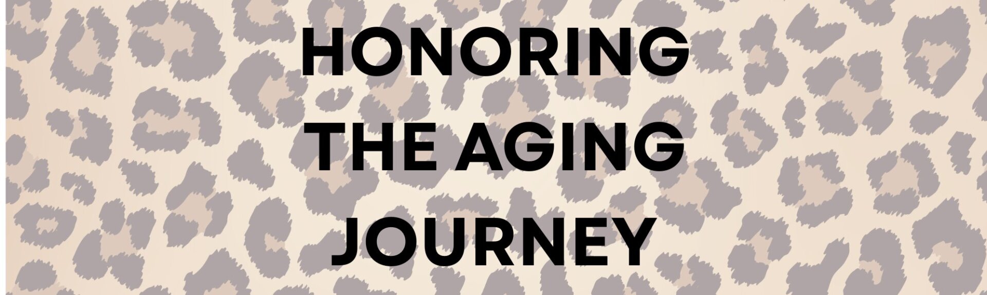 Honoring the aging journey – for animals and people alike