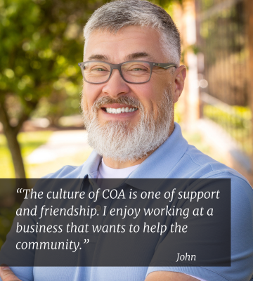 photo of john with quote